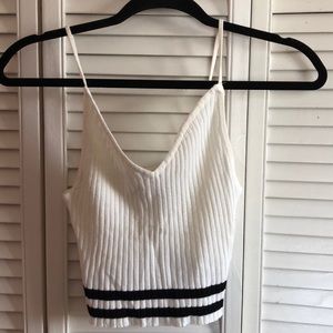 White cropped cami
